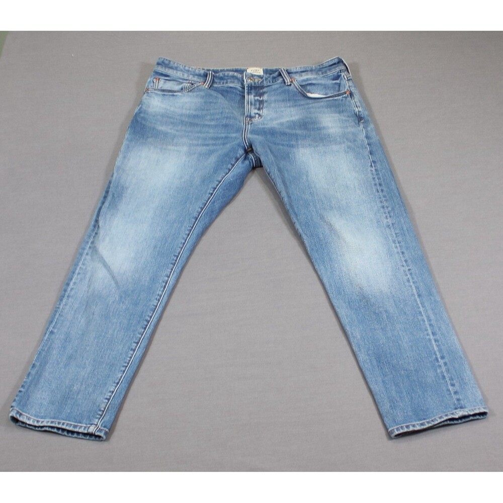 Flint and Tinder Jeans Mens Slim Fit Medium Wash Denim Tag Sz 33X30 (34X30)